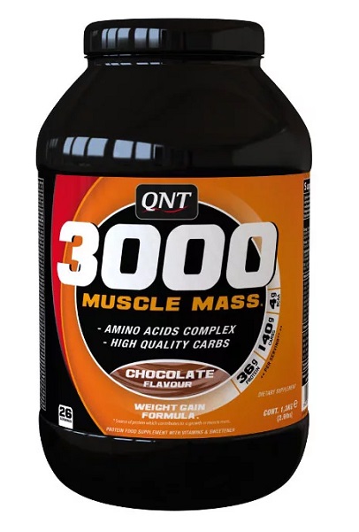 3000 Muscle Mass, 1,3 кг шоколад QNT